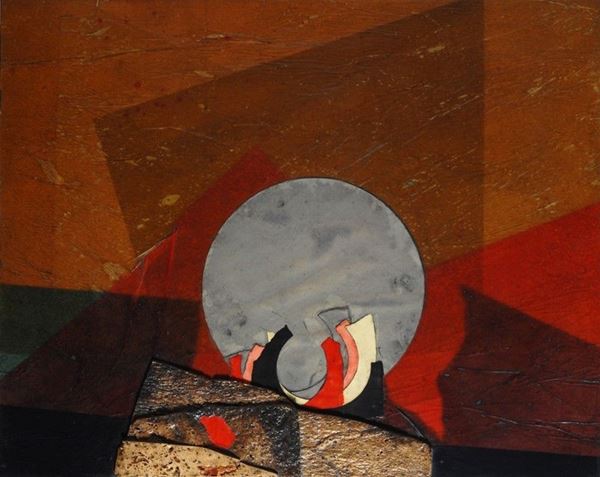 Roberto Crippa : Blu sun  (1971)  - Tecnica mista su tavola - Asta Arte moderna e contemporanea - III - Galleria Pananti Casa d'Aste