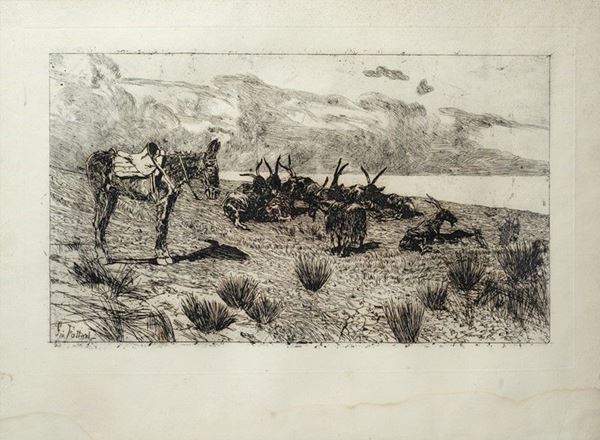 Giovanni Fattori - Le capre 