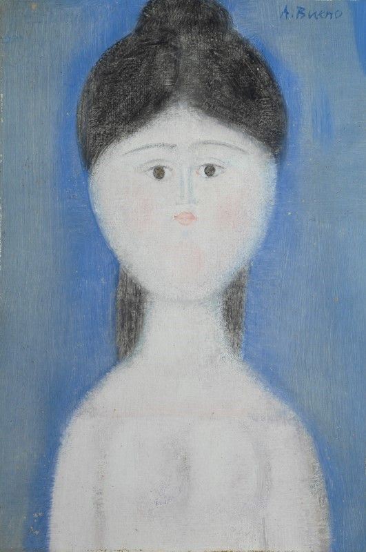 Antonio Bueno - Ritratto su Sfondo Blu