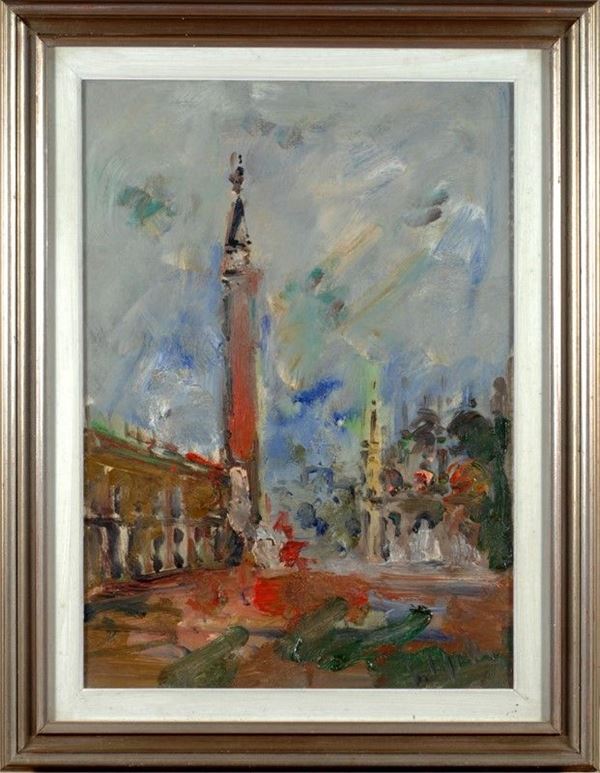 Emanuele Cappello - Piazza con torre