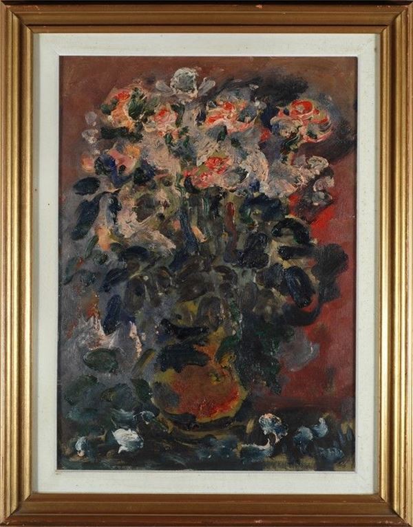 Emanuele Cappello : Vaso di fiori  - Auction AUTORI DEL XIX E XX SEC - Galleria Pananti Casa d'Aste