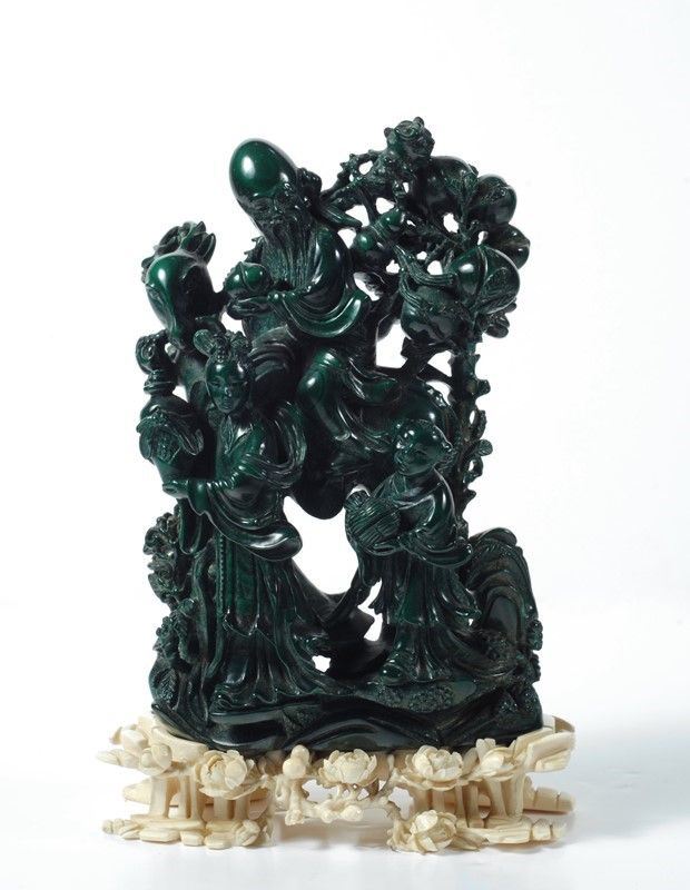 Gruppo in Malachite