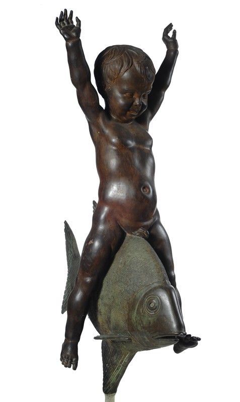 Mario Moschi - Putto a Cavalcioni di un Pesce