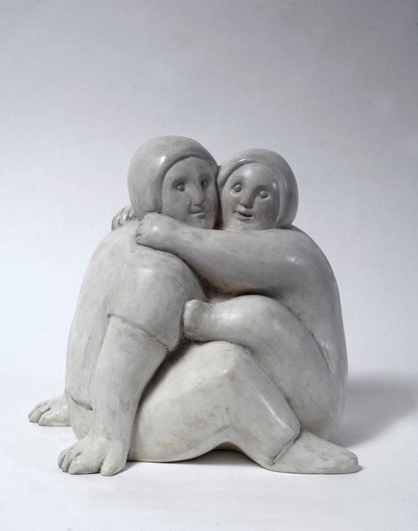 Agnese Parronchi : Abbraccio  - Ceramica - Asta ARREDI E OGGETTISTICA - Galleria Pananti Casa d'Aste