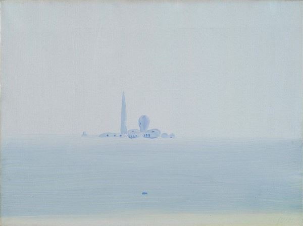 Virgilio Guidi : Isola di San Giorgio  - Olio su tela - Auction ARTE MODERNA E CONTEMPORANEA - III - Galleria Pananti Casa d'Aste