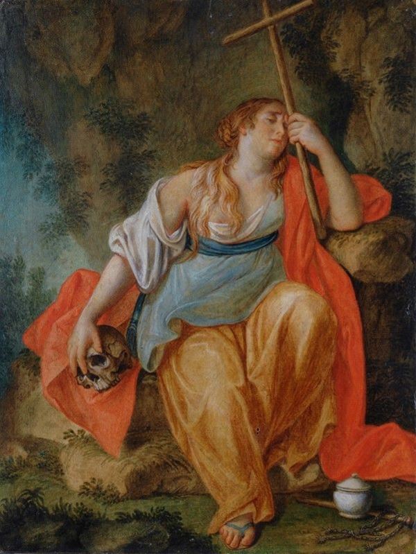 Scuola Emiliana, XVII sec. - Maddalena penitente