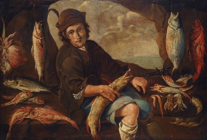 Scuola Lombarda, Fine XVII - Inizio XVIII Sec. - Pescivendolo