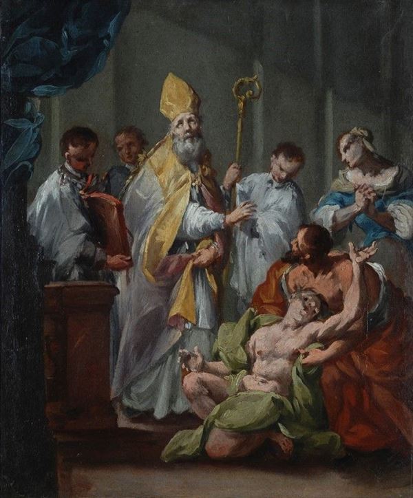 Giovanni Antonio Guardi - Sant' Ermacora libera un indemoniato