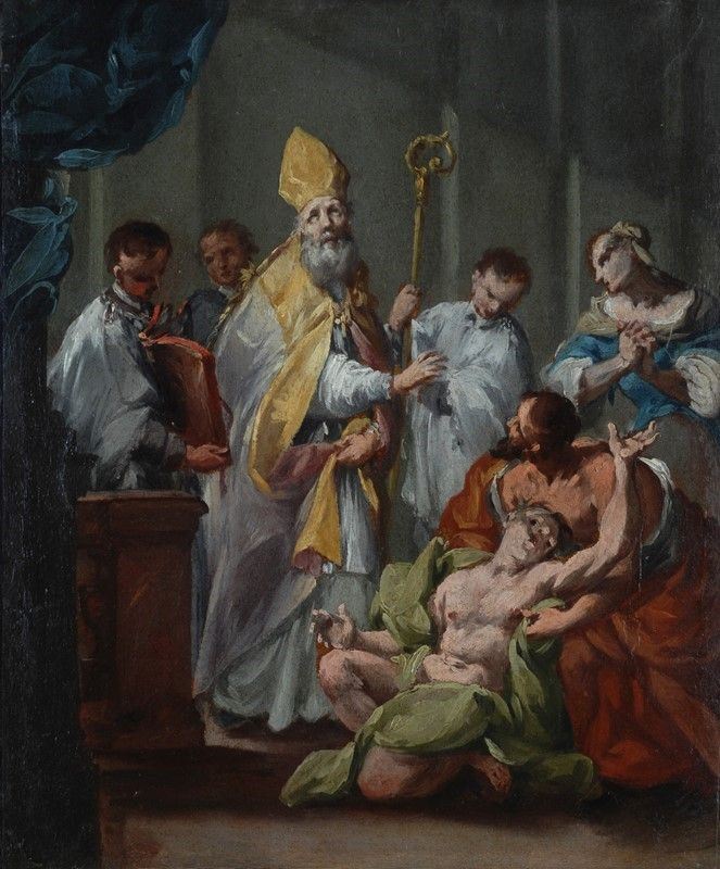 Giovanni Antonio Guardi - Sant' Ermacora Libera un Indemoniato