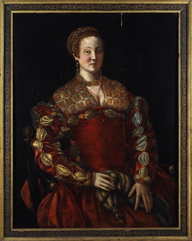 Scuola Fiorentina, Fine XVI Sec. - Ritratto di Nobildonna