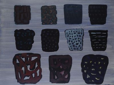 Fondo Striato Grigio-lilla (undici Immagini). C186