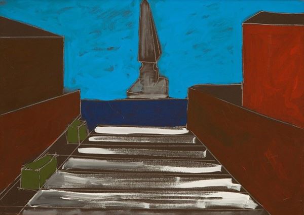 Tano Festa : Senza titolo  (1986)  - Acrilico su tela - Auction ARTE MODERNA E CONTEMPORANEA - III - Galleria Pananti Casa d'Aste