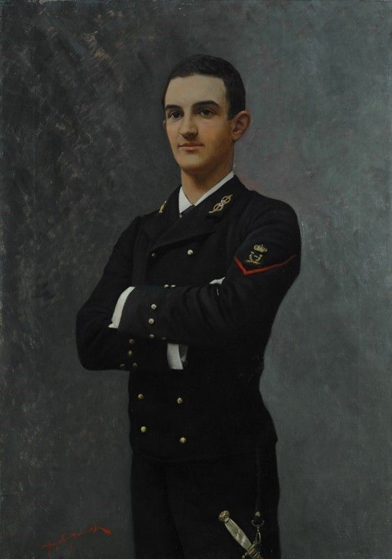 Angiolo Tommasi - Ritratto di giovane ufficiale