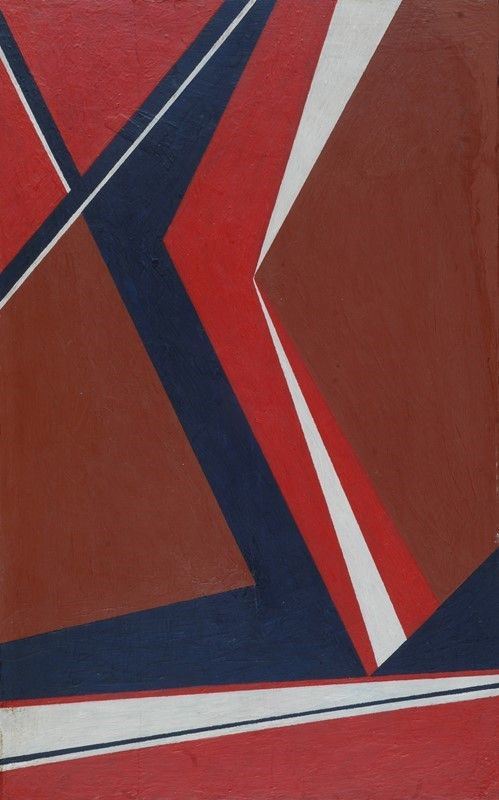 Mauro Reggiani : Composizione N-11  (1941)  - Olio su tavola - Asta ARTE MODERNA E CONTEMPORANEA - III - Galleria Pananti Casa d'Aste
