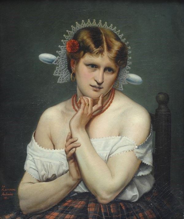 Antonio Zannoni - Ritratto femminile