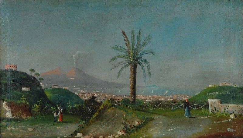 Anonimo, Fine XIX Sec. - Veduta di Napoli