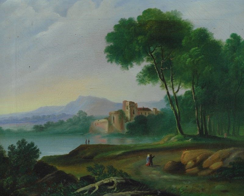 Anonimo, Fine XIX Sec. - Coppia di Paesaggi