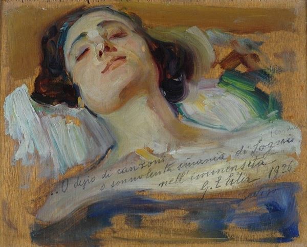 Giulio Ettore Erler - Volto di donna