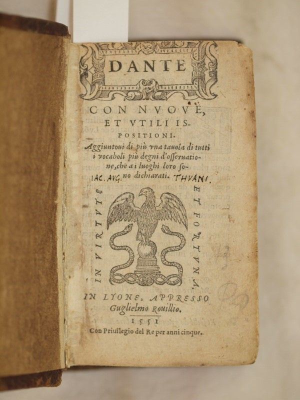 Dante con nuove et utili ispositioni