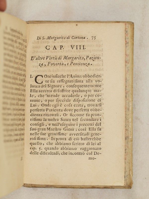 Compendio della Vita Virtu Morte e De Miracoli di S. Margarita di Cortona