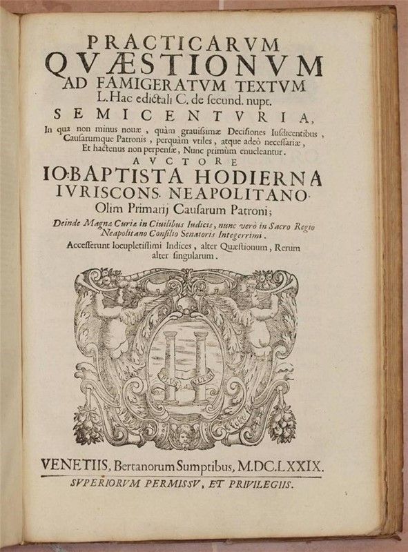Controversiarum Forensium Io. Baptistae Hodierna