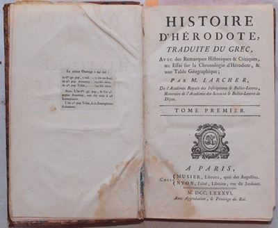 Histoire D’herodote Traduite Du Grec