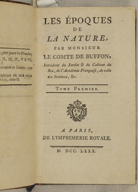 Les epoques de la nature