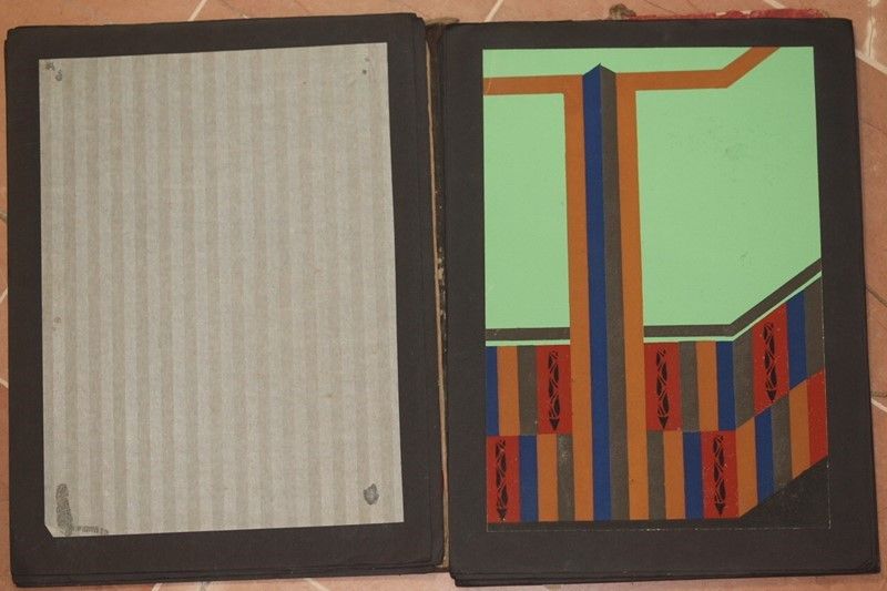Raccolta di 20 Disegni di Decorazione per Interni degli Anni ‘30