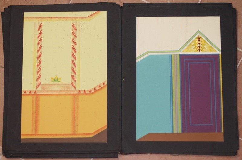 Raccolta di 20 Disegni di Decorazione per Interni degli Anni ‘30