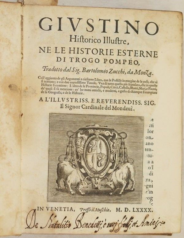 Giustino historico illustre ne le historie esterne di Trogo Pompeo 