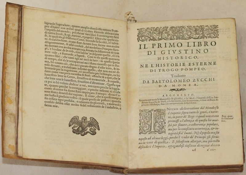 Giustino Historico Illustre Ne le Historie Esterne di Trogo Pompeo