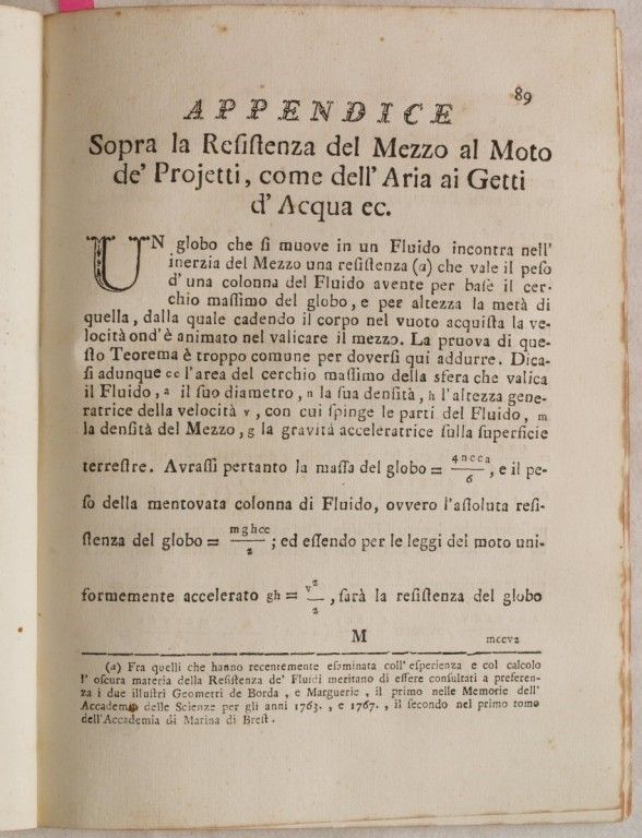 Dissertazione Idrodinamina Dopra il Quesito Vercar la Cagione per la Quale L’acqua Salendo Ne Get...