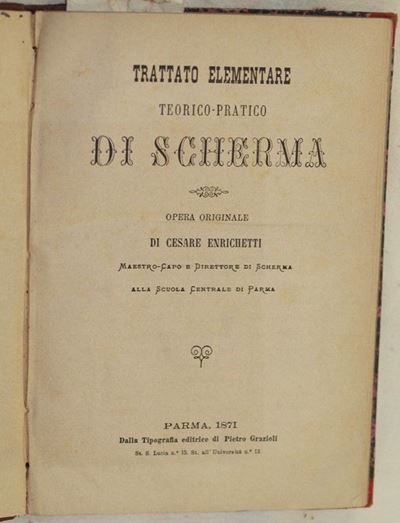 Trattato Elementare Teorico Pratico di Scherma