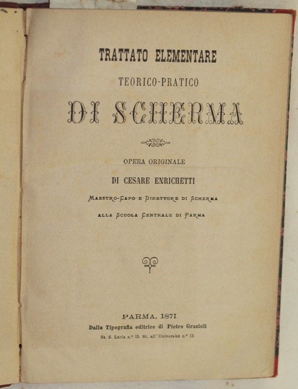 Trattato Elementare Teorico Pratico di Scherma