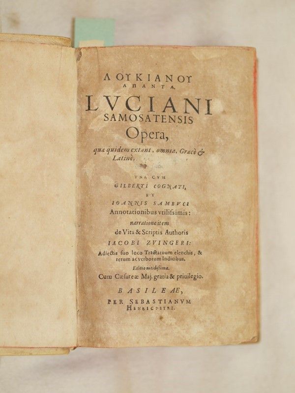 Luciani Samosatensis Opera
