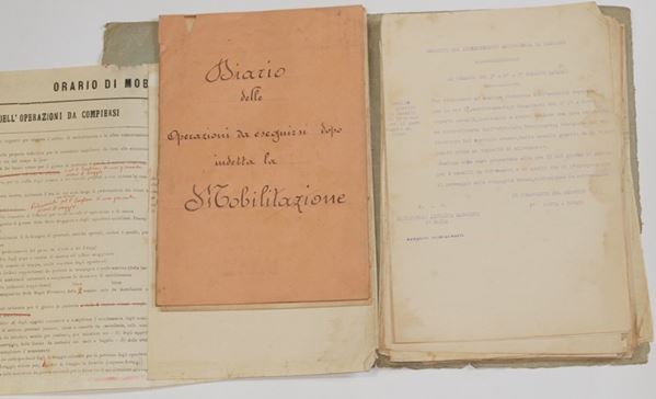 Raccolta documenti militari riservati anno 1915 31° reggimento artiglieria da campagna  - Asta LIBRI ANTICHI - Galleria Pananti Casa d'Aste