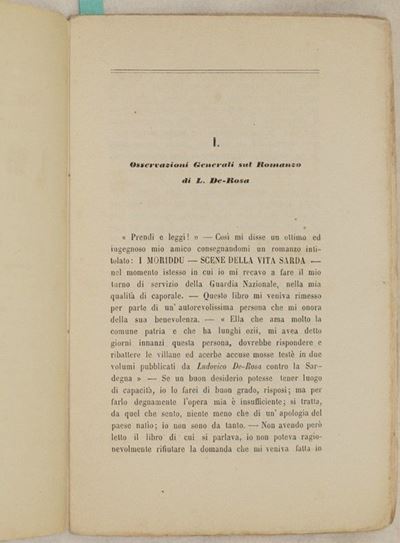 I Sardi Davanti al Tribunale di L. De Rosa Autore del Romanzo i Moriddu Scene della Vita Sarda