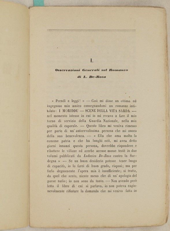 I Sardi Davanti al Tribunale di L. De Rosa Autore del Romanzo i Moriddu Scene della Vita Sarda