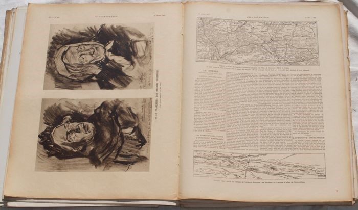 Raccolta delle Annate dal 1914 al 1918 della Rivista L’illustration