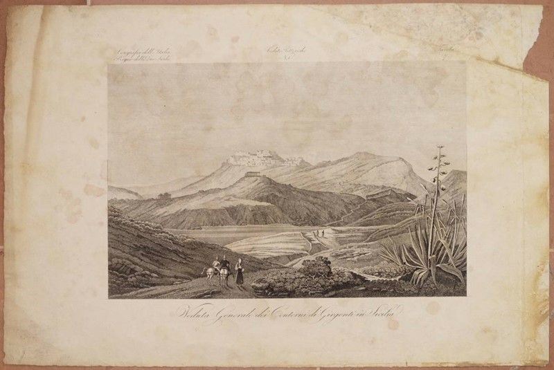 Veduta Generale dei Contorni di Girgenti in Sicilia