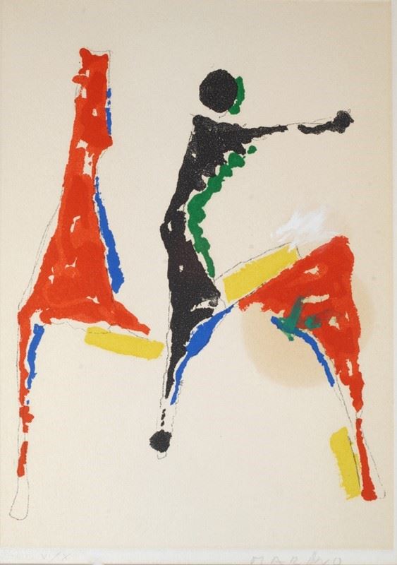 Marino Marini : Cavallo e cavaliere  (1978)  - Litografia - Asta GRAFICA ED EDIZIONI - Galleria Pananti Casa d'Aste