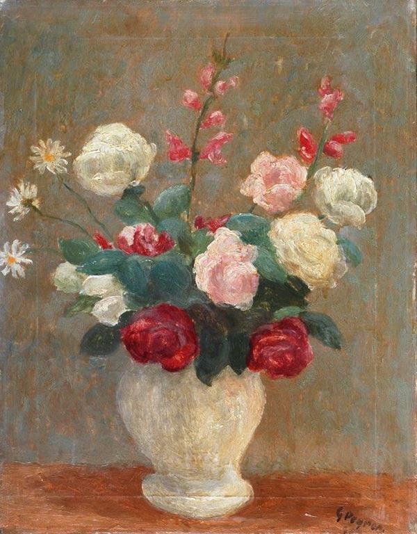 Guido Peyron - Vaso con fiori