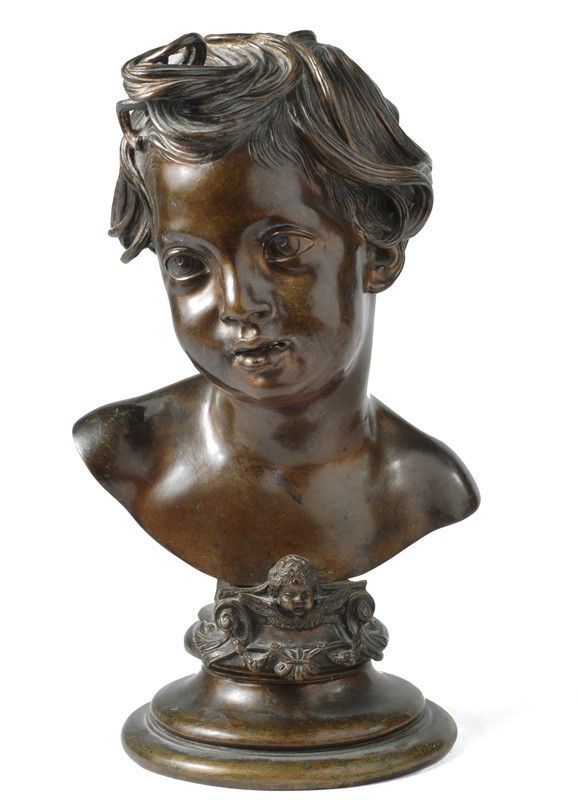 Vincenzo Gemito : Busto di fanciullo  - Bronzo - Auction Autori del XIX e XX sec. - II - Galleria Pananti Casa d'Aste
