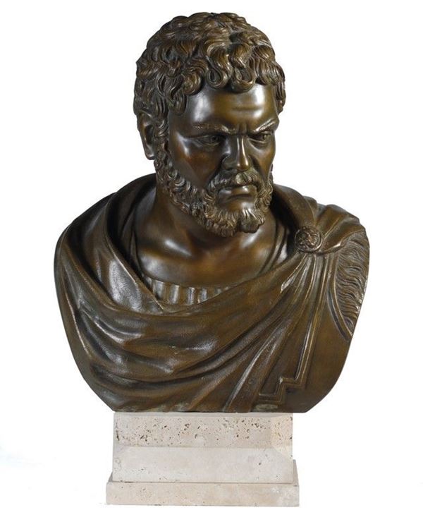 Busto di Caracalla  - Bronzo - Asta Antiquariato e Arte orientale - I - Galleria Pananti Casa d'Aste
