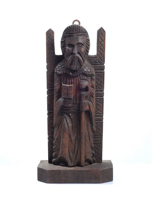 Santo  - Scultura in legno - Asta House sale - Da un'importante collezione napoletana - Galleria Pananti Casa d'Aste