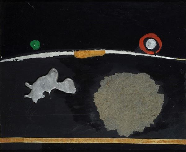 Sante Monachesi : Locomozione  - Tecnica mista su tela - Auction STORART - ARTE MODERNA E CONTEMPORANEA - IV - Galleria Pananti Casa d'Aste