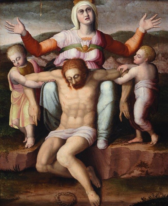 Scuola Romana, XVI Sec. - Pietà