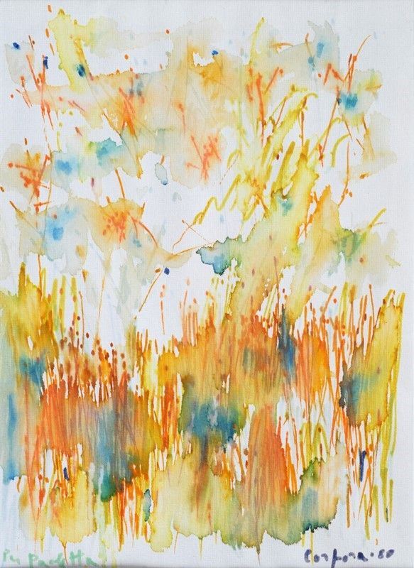 Antonio Corpora : Senza titolo  (1980)  - Acquerello su carta - Asta Arte moderna e contemporanea - III - Galleria Pananti Casa d'Aste
