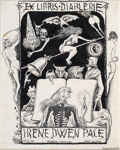 Ex Libris Diablerie Irene Dwen Pace. Opus 161