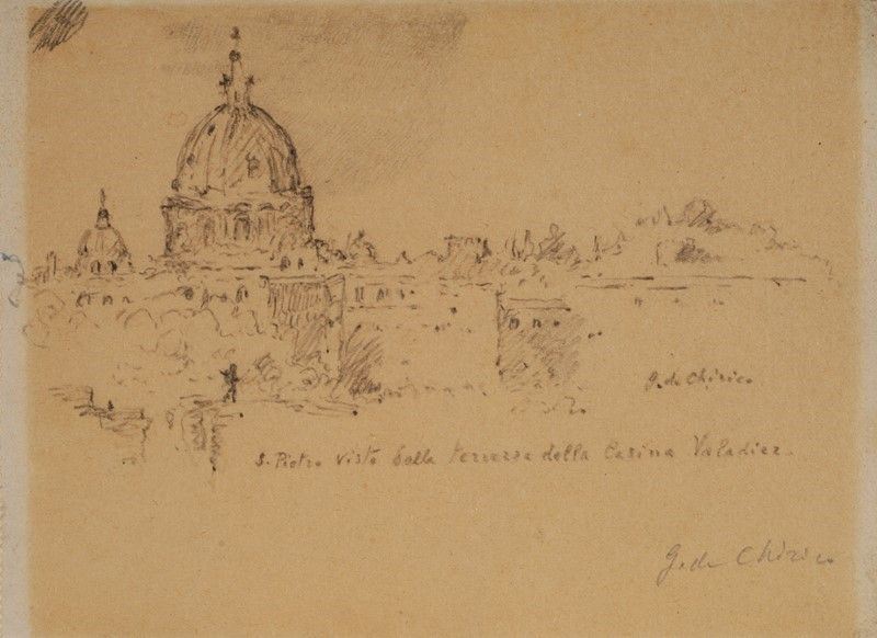 Giorgio De Chirico - San Pietro, Vista dalla Terrazza della Cantina Valadier